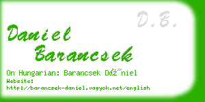 daniel barancsek business card